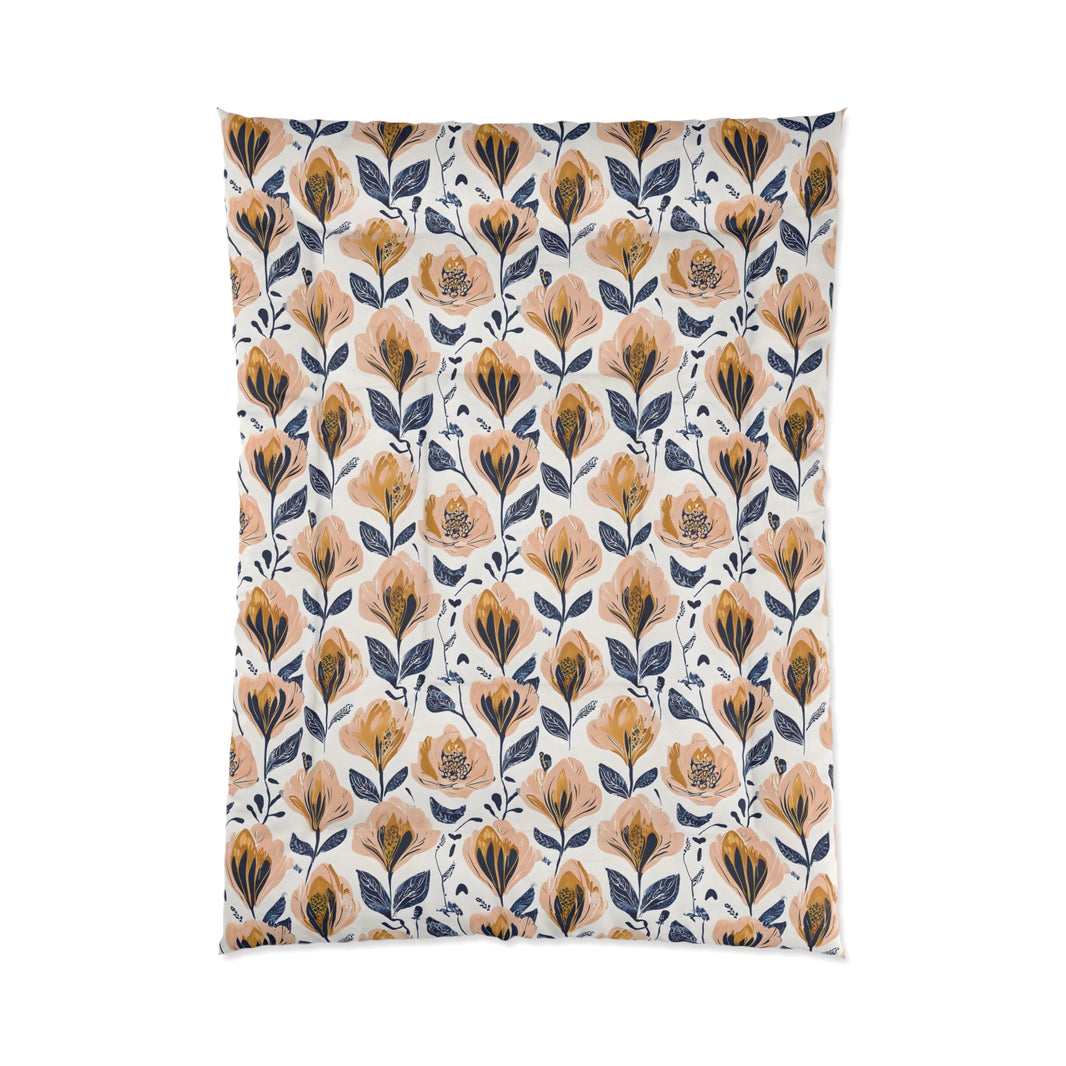 Floral Comforter Blanket, Cozy Bedding for Home Decor, Spring Vibes, Perfect Gift for Housewarming, Summer Bedspread