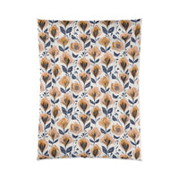 Floral Comforter Blanket, Cozy Bedding for Home Decor, Spring Vibes, Perfect Gift for Housewarming, Summer Bedspread