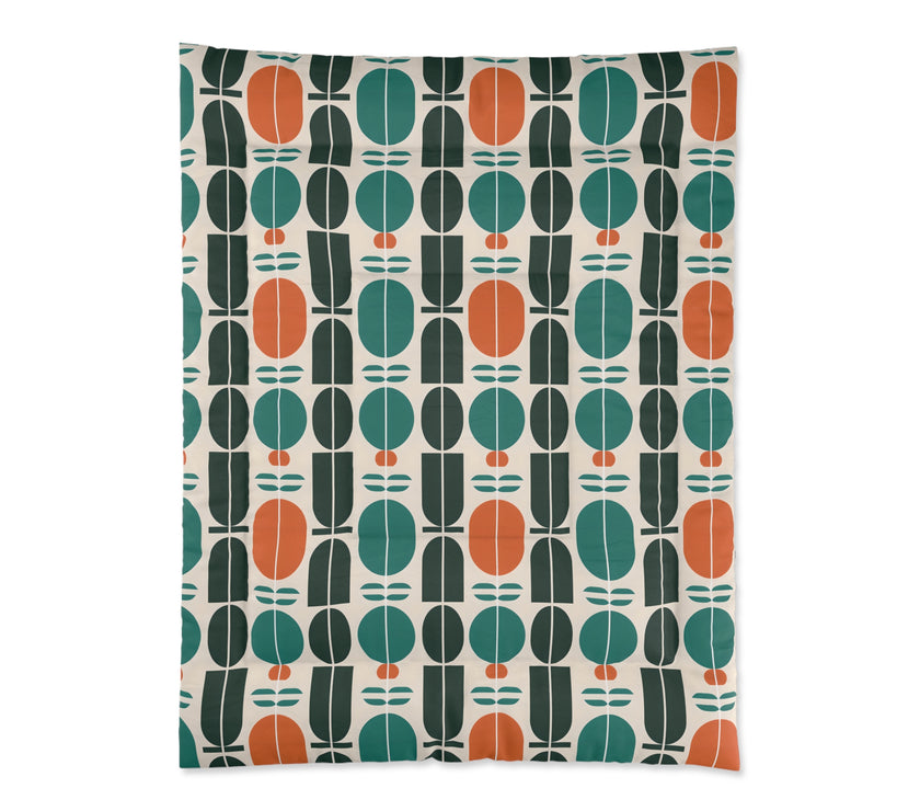 Boho Geometric Comforter - Cozy Bedding, Modern Throw Blanket, Home Decor, Gift for Him/Her, Bedroom Makeover
