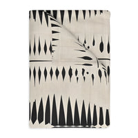 Black Pattern Velveteen Microfiber Blanket (Two-sided print) Velveteen Microfiber Blanket (Two-sided print)