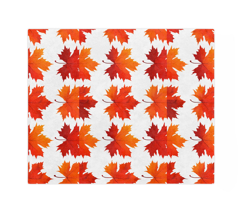 Maple Leaf  Velveteen Microfiber Blanket
