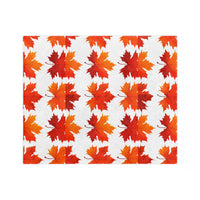 Maple Leaf  Velveteen Microfiber Blanket