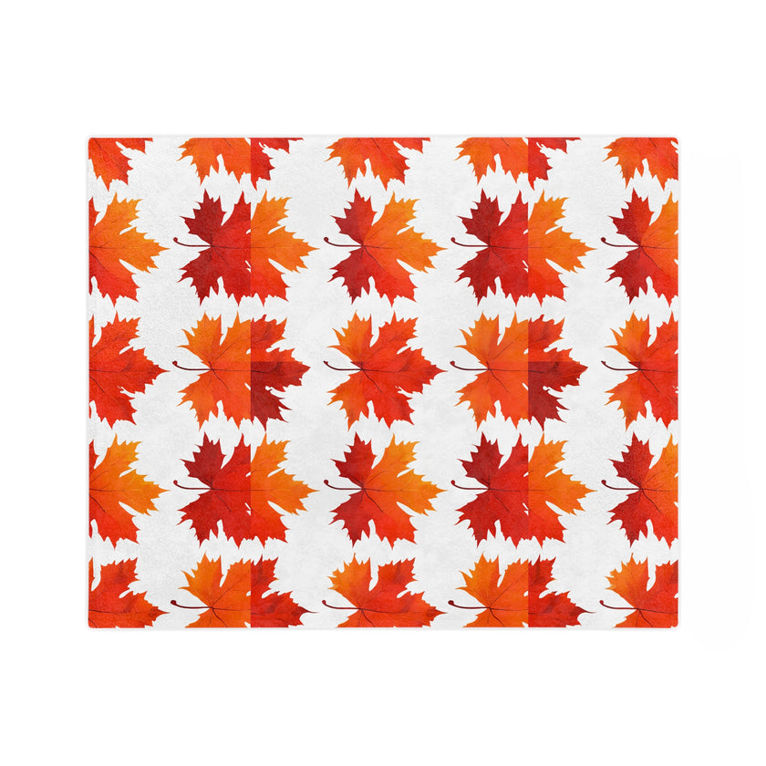 Maple Leaf  Velveteen Microfiber Blanket