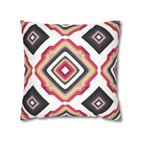 Colorful  Faux Suede Square Pillowcase