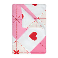 Romantic Heart Velveteen Microfiber Blanket (Two-sided print)