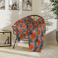 Maple Leaf Velveteen Microfiber Blanket