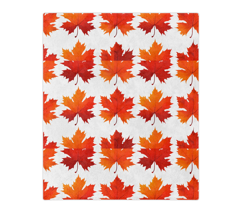 Maple Leaf  Velveteen Microfiber Blanket