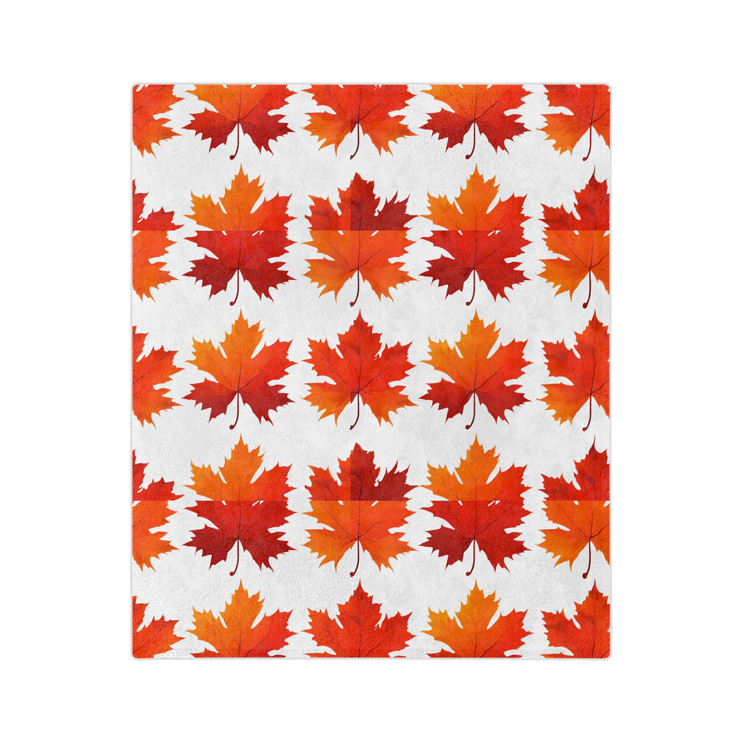 Maple Leaf  Velveteen Microfiber Blanket