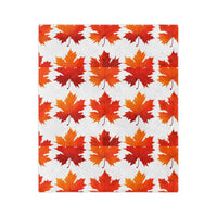Maple Leaf  Velveteen Microfiber Blanket