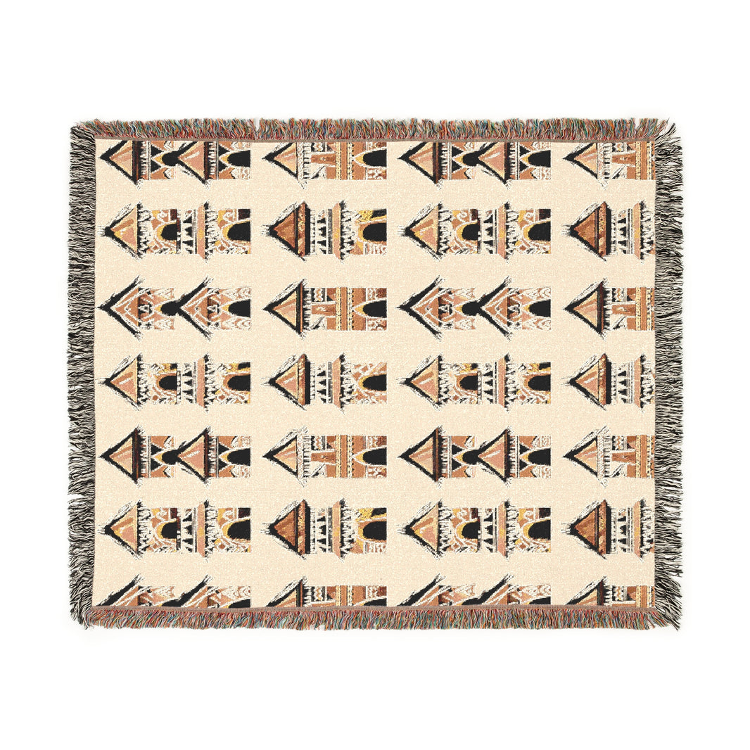 Cosmic Fern Woven Blanket - Cozy Throw for Starry Nights, Fern Decor, Celestial Home Accents, Perfect Gift for Nature Lovers, Unique