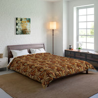 Bohemian Floral Comforter - Cozy Bedding for Home Decor, Artistic Bedroom Makeover, Perfect Gift for Housewarming, Fall Decor, Boho Vibes