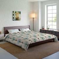 Floral Comforter Set - Cozy Home Bedding, Spring Decor, Boho Bedroom, Gift Idea for Her, Festive Sleep Essentials