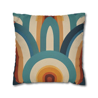 Retro Faux Suede Square Pillowcase