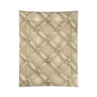 Luxurious Beige Comforter - Cozy Bedding, Elegant Home Decor, Soft & Warm Blanket for Bedrooms, Perfect Gift for Weddings, Housewarming,