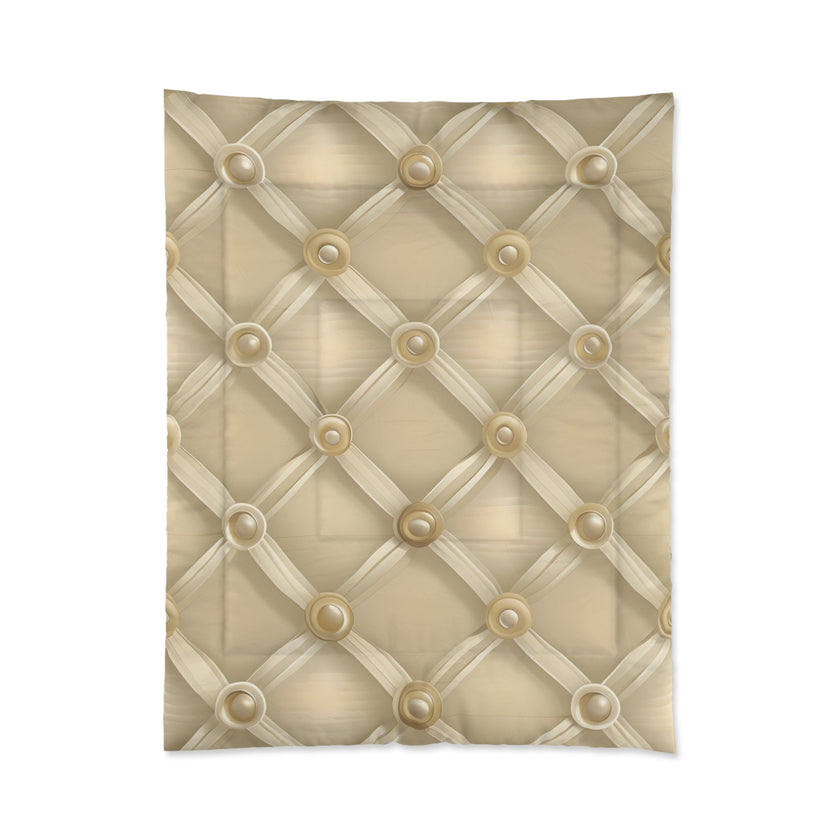 Luxurious Beige Comforter - Cozy Bedding, Elegant Home Decor, Soft & Warm Blanket for Bedrooms, Perfect Gift for Weddings, Housewarming,