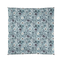 Floral Pattern Comforter - Cozy Bedroom Decor, Soft Floral Bedding, Home Accents, Gift for Her, Spring and Summer Home