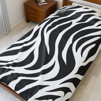 Zebra lines Velveteen Plush Blanket