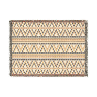 Geometric Woven Blanket, Cozy Home Decor, Gift for Her, Boho Style Throw, Camping Blanket, Warm Decorative Throw