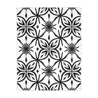 Black and White Pattern Velveteen Microfiber Blanket (Two-sided print)