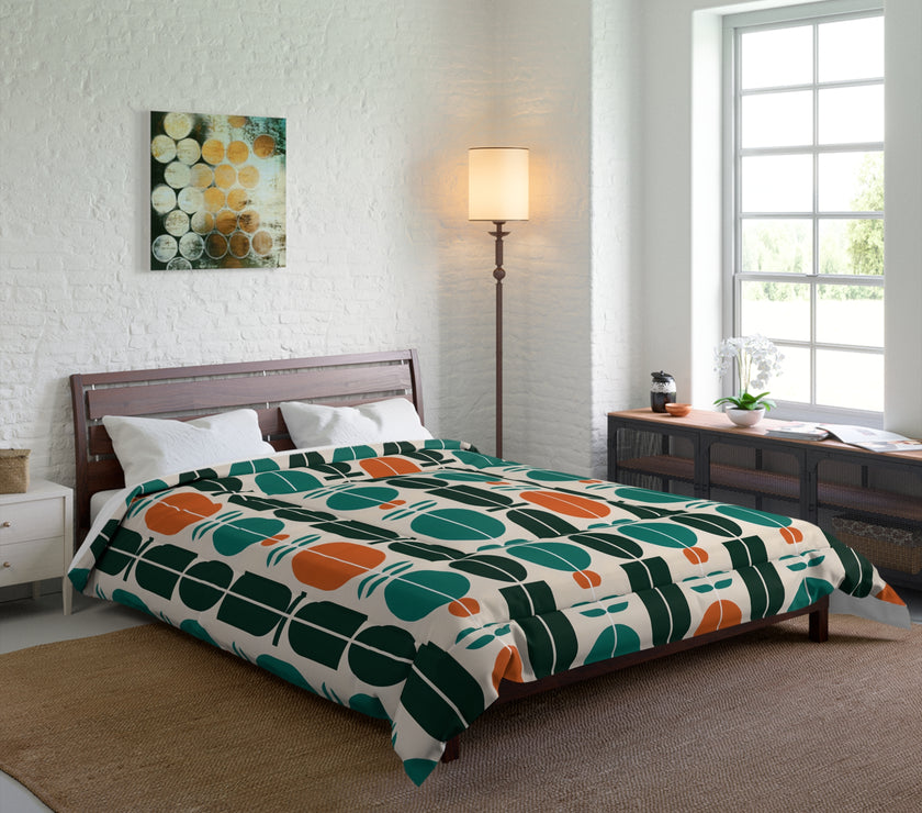 Boho Geometric Comforter - Cozy Bedding, Modern Throw Blanket, Home Decor, Gift for Him/Her, Bedroom Makeover