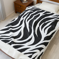 Zebra lines Velveteen Plush Blanket