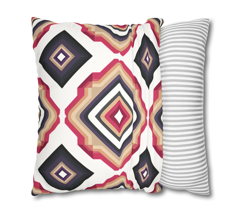 Colorful  Faux Suede Square Pillowcase
