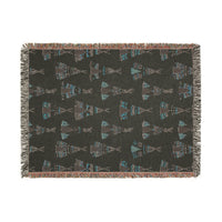 Indigenous Hut Woven Blanket