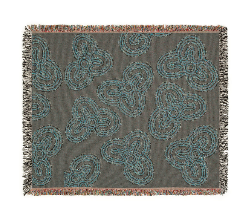 Woven Blanket - Indigenous Print, Native American Inspired Home Decor, Tribal Throw Blanket, Boho Chic Bedding, Southwestern Cozy Couch