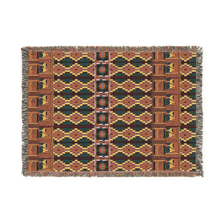 Colorful Woven Blanket, Cozy Home Decor, Boho Throw, Warm Gift, Blanket for Picnics or Movie Nights