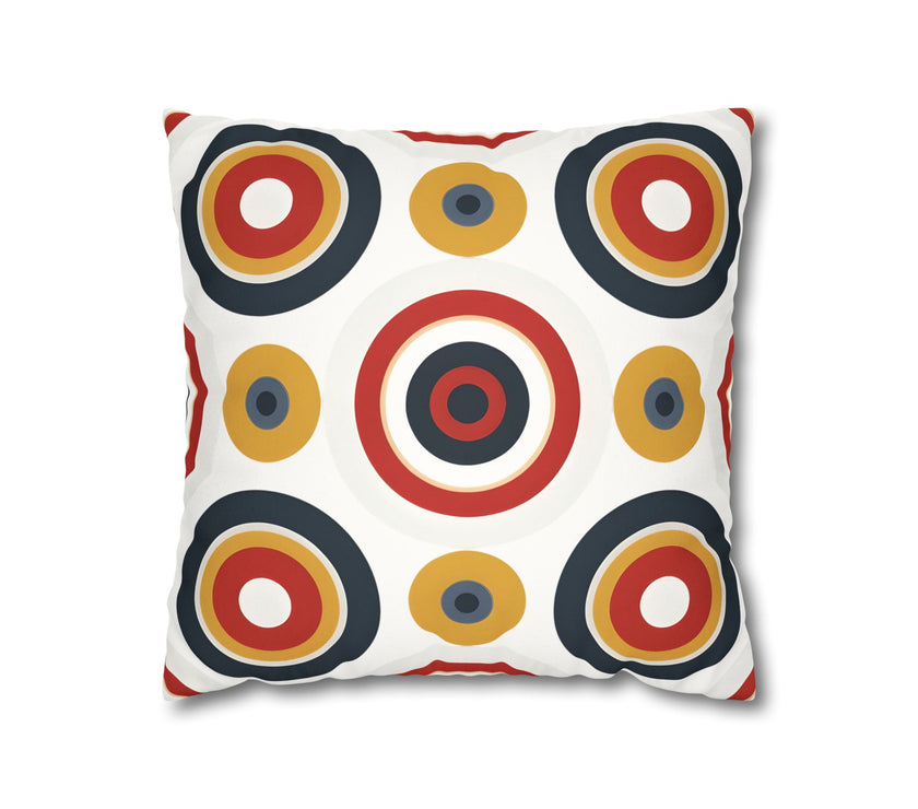 Colorful Faux Suede Square Pillowcase