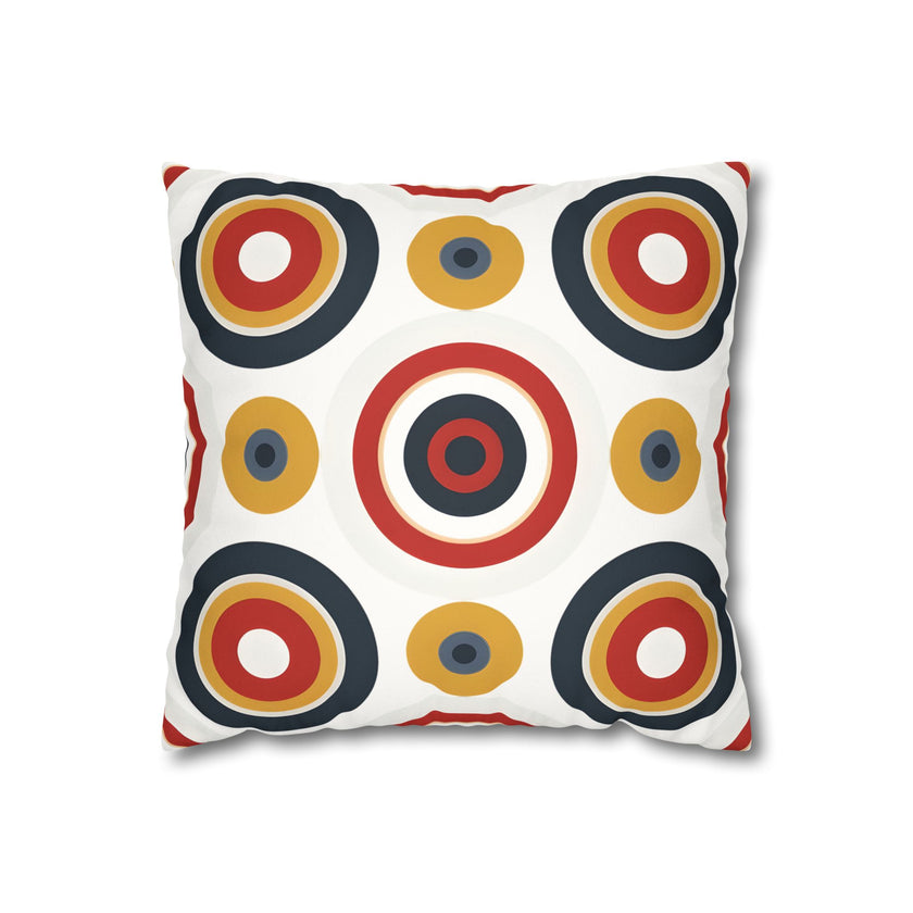 Colorful Faux Suede Square Pillowcase