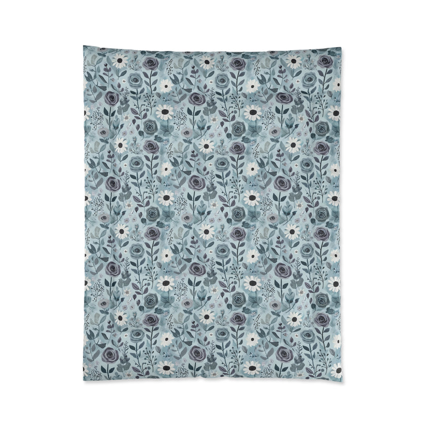 Floral Pattern Comforter - Cozy Bedroom Decor, Soft Floral Bedding, Home Accents, Gift for Her, Spring and Summer Home