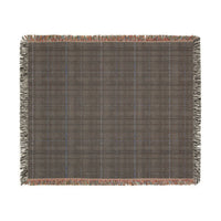 Plaid Woven Blanket - Cozy Blue Tartan Throw for Home Decor, Winter Gift, Sofa Accent - Christmas, Holiday, Housewarming Present, Bedding