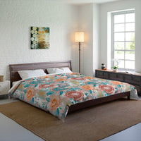 Floral Comforter, Cozy Bedroom Decor, Boho Bedding, Gift for Her, Spring Home Decor, Flower Pattern Comforter