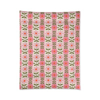 Floral Comforter for Cozy Homes, Bohemian Bedding, Bedroom Décor, Spring Vibes, Gift for Her, Sleep Essentials