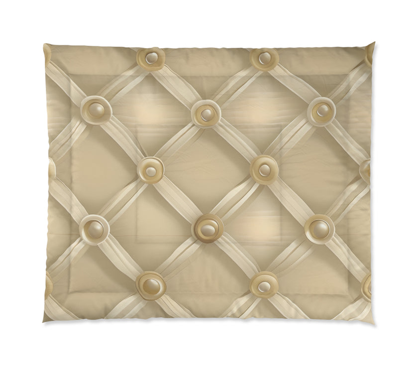 Luxurious Beige Comforter - Cozy Bedding, Elegant Home Decor, Soft & Warm Blanket for Bedrooms, Perfect Gift for Weddings, Housewarming,