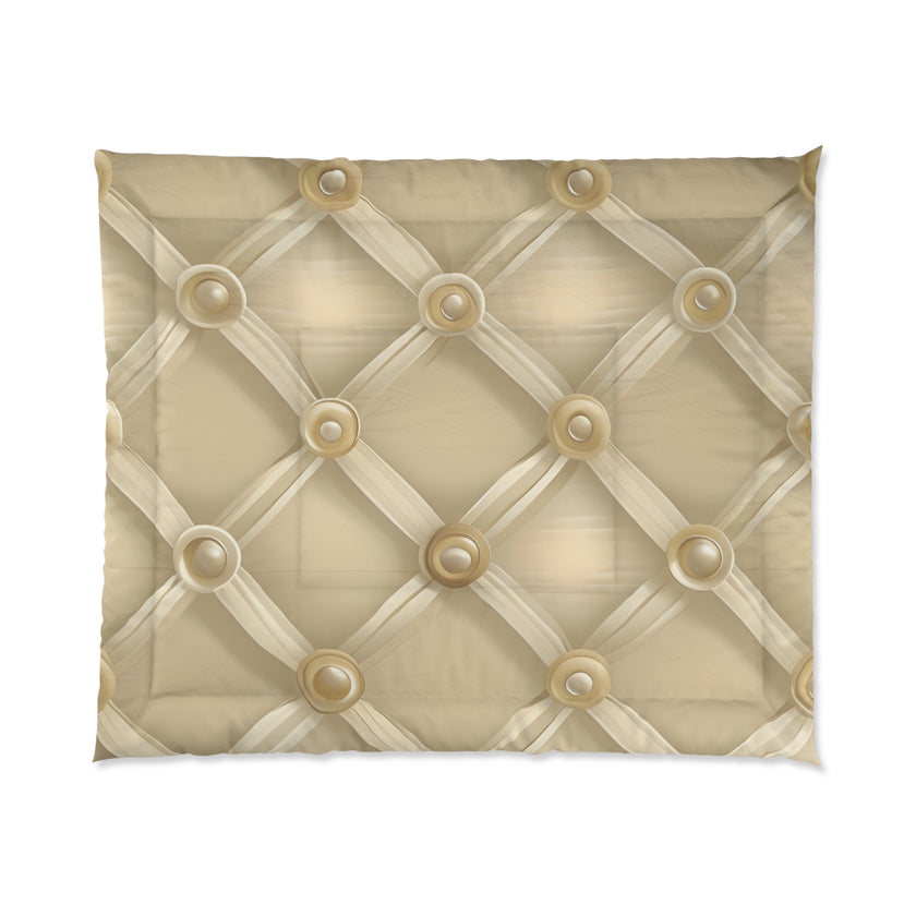 Luxurious Beige Comforter - Cozy Bedding, Elegant Home Decor, Soft & Warm Blanket for Bedrooms, Perfect Gift for Weddings, Housewarming,