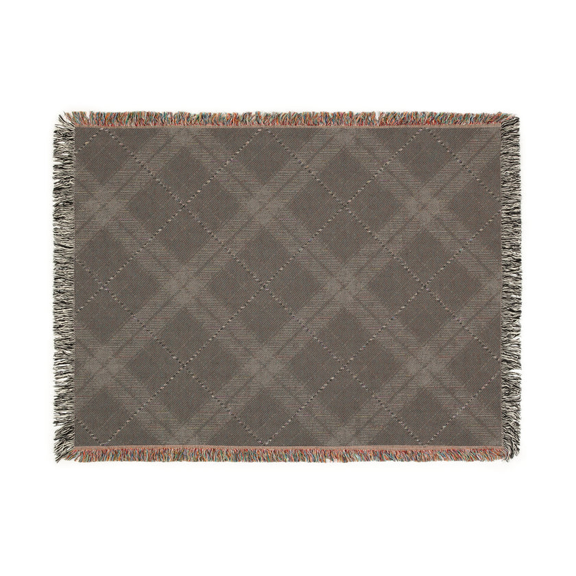 Cozy Woven Blanket with Plaid Design, Perfect for Home Decor, Blanket for Chilly Evenings, Blanket Gift for Friends, Indoor and Outdoor Use