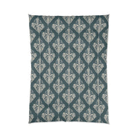 Tropical Leaf Comforter Set, Boho Bedding, Nature-Inspired Decor, Modern Bedroom Essentials, Gift for Nature Lovers, Tropical Vibe Home