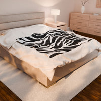 Zebra lines Velveteen Plush Blanket