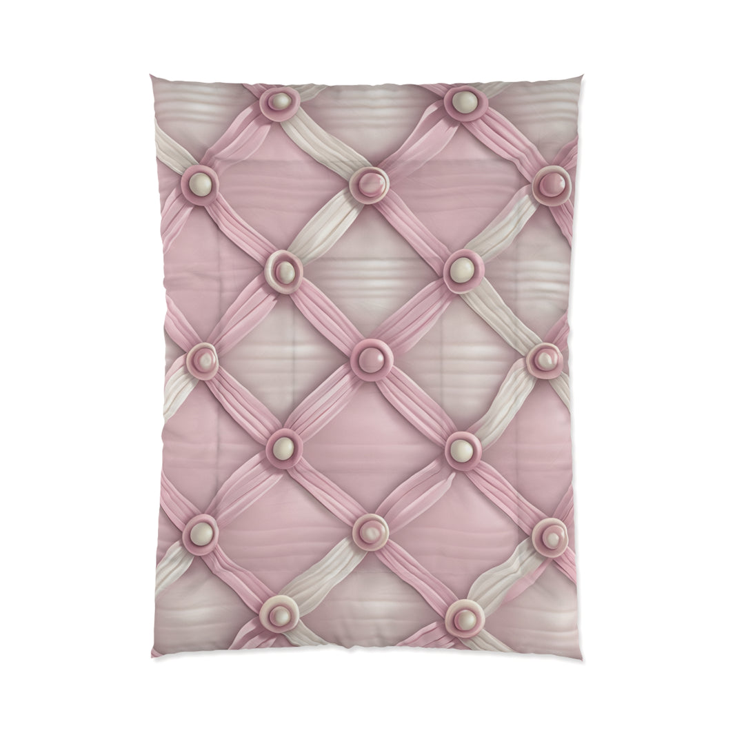 Chic Pink Textured Comforter, Cozy Bedroom Oasis Blanket, Elegant Home Decor, Ideal for Home Makeover, Luxurious Bedspread