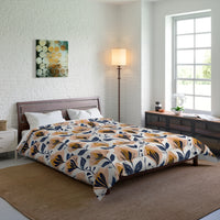 Floral Comforter Blanket, Cozy Bedding for Home Decor, Spring Vibes, Perfect Gift for Housewarming, Summer Bedspread