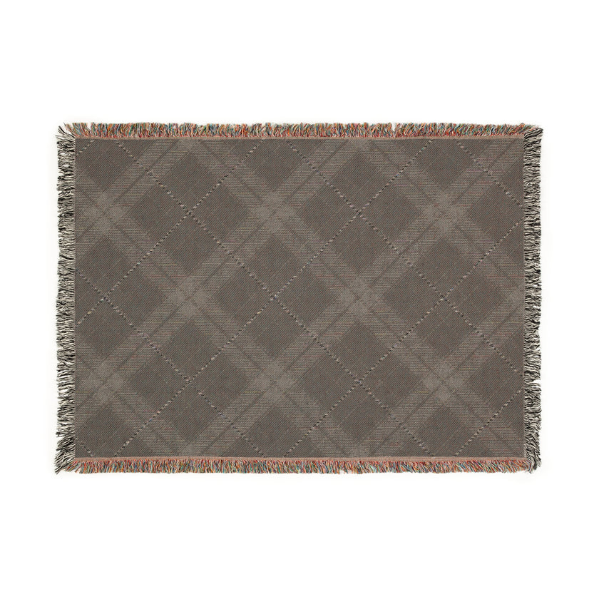 Cozy Woven Blanket with Plaid Design, Perfect for Home Decor, Blanket for Chilly Evenings, Blanket Gift for Friends, Indoor and Outdoor Use