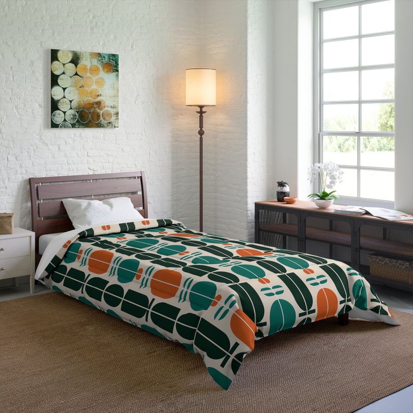 Boho Geometric Comforter - Cozy Bedding, Modern Throw Blanket, Home Decor, Gift for Him/Her, Bedroom Makeover