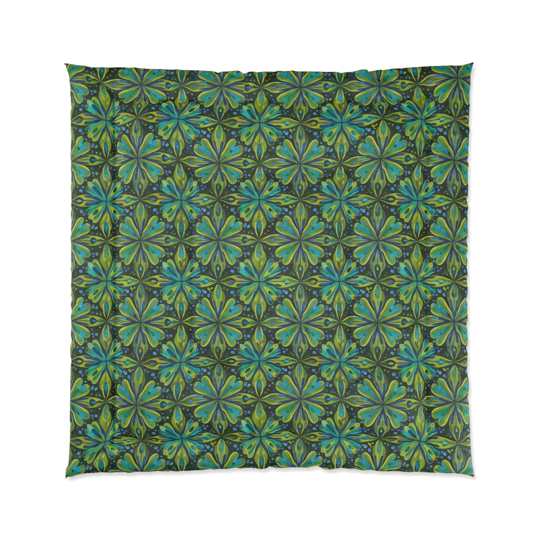 Bohemian Floral Comforter - Cozy Bedding Essential for Home Decor, Perfect for Bedrooms, Dorms, or Guest Rooms, Unique Gift Idea