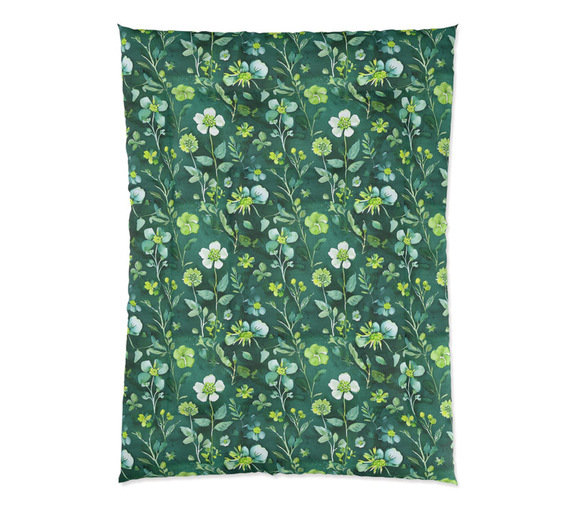 Botanical Garden Comforter, Cozy Floral Bedding, Greenery Home Decor, Bedroom Makeover, Spring Vibes, Gift for Nature Lovers