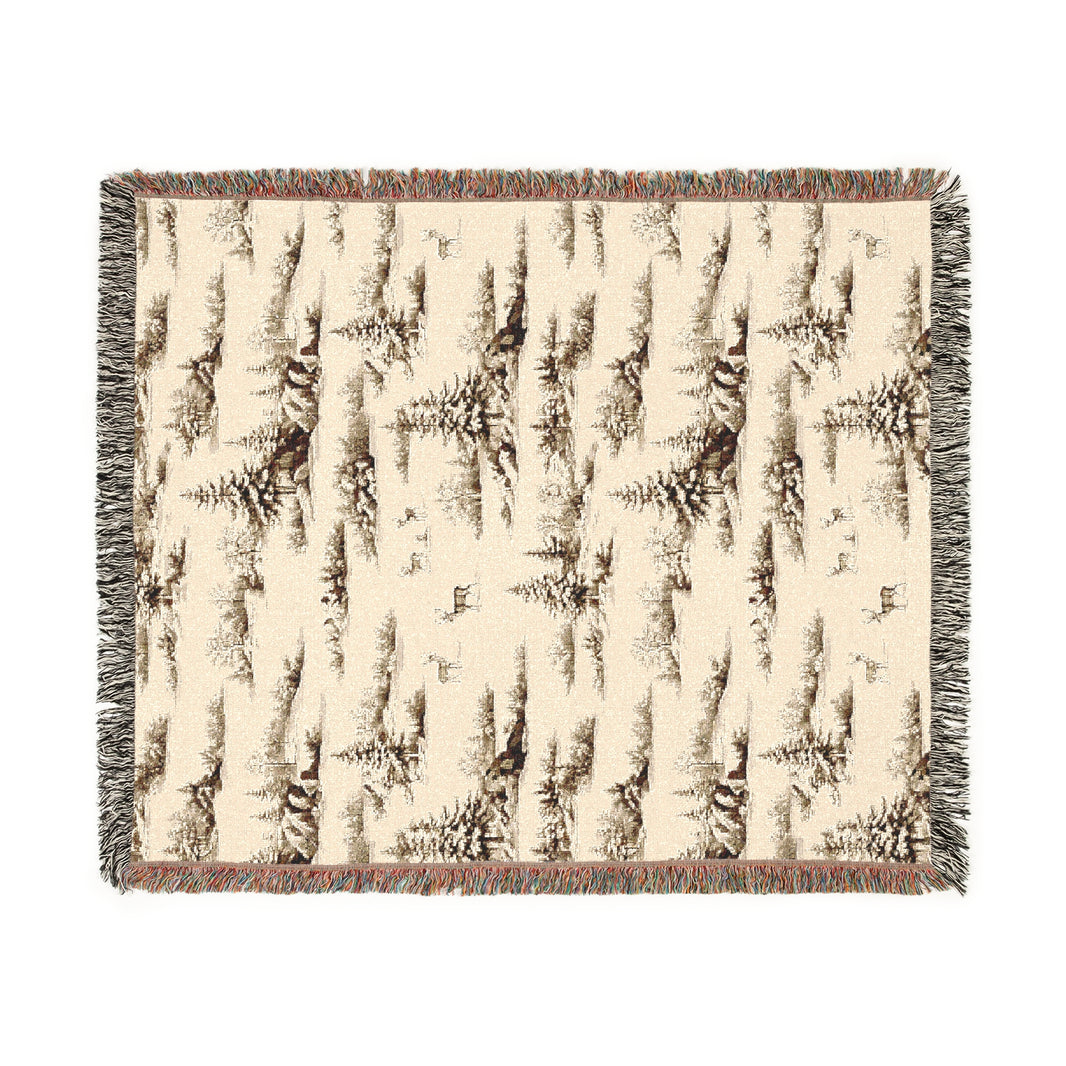 Cozy Woven Blanket for Nature Lovers, Perfect for Home Decor, Camping, Picnics, Gifts, and Cozy Nights
