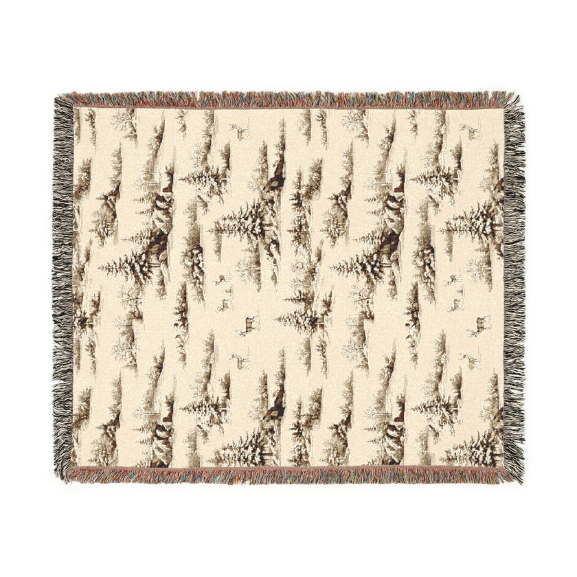 Cozy Woven Blanket for Nature Lovers, Perfect for Home Decor, Camping, Picnics, Gifts, and Cozy Nights