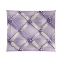 Elegant Lavender Comforter Set, Cozy Bedroom Decor, Stylish Bedding, Wedding Gift, Home Sweet Home, Light Purple Bedspread