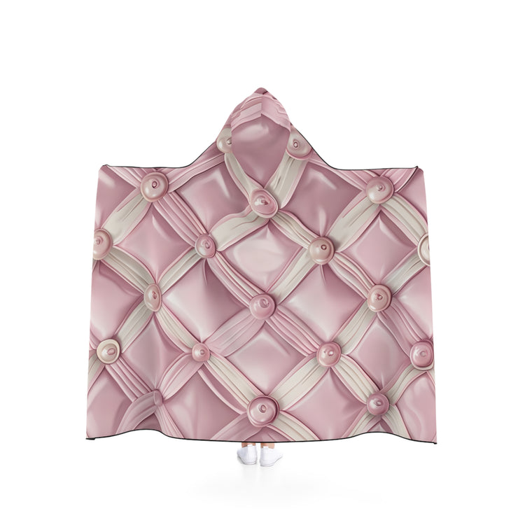 Cozy Hooded Blanket, Soft Pink Quilted Throw, Perfect for Home, Gift for Her, Winter Comfort, Lounge Wear, Snuggle Up